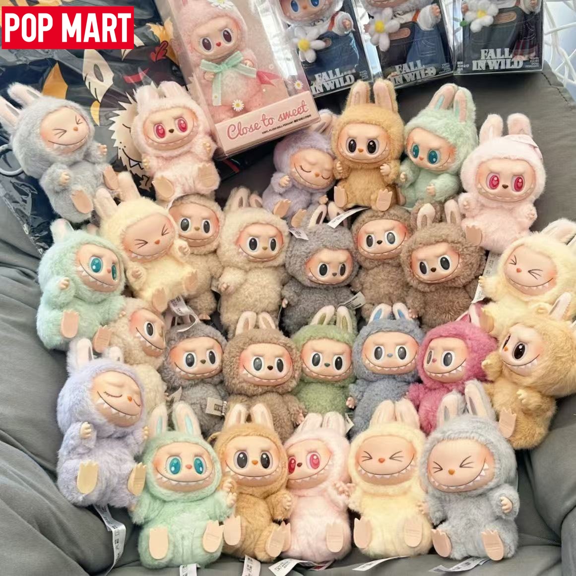 POPMAGT Labubu Mystery Blind Box With Security Bubble Mart Code 6 Colors Figures for Phone Accessories - Perfect Gift for Kids & Adults Fast Shipping!