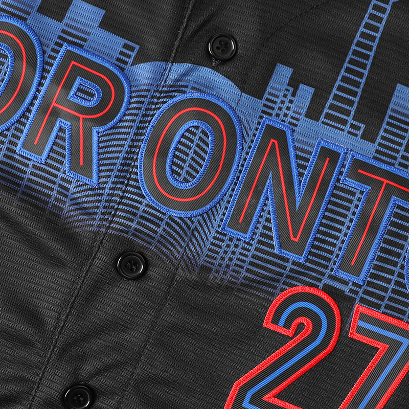 Stitched 27 Guerrero Jr. Baseball Jersey Embroidery Gimenez V Neck Short Sleeve Baseball Shirt Breathable Button-Up Sports Any Name Any Number