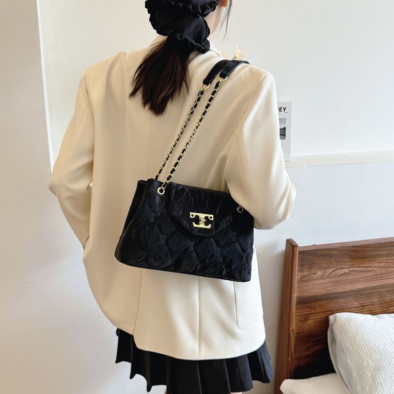 2025 New Women's High Appearance Large Capacity Light Luxury French Single Shoulder Underarm Designer Fashion Handbag Slant Body2