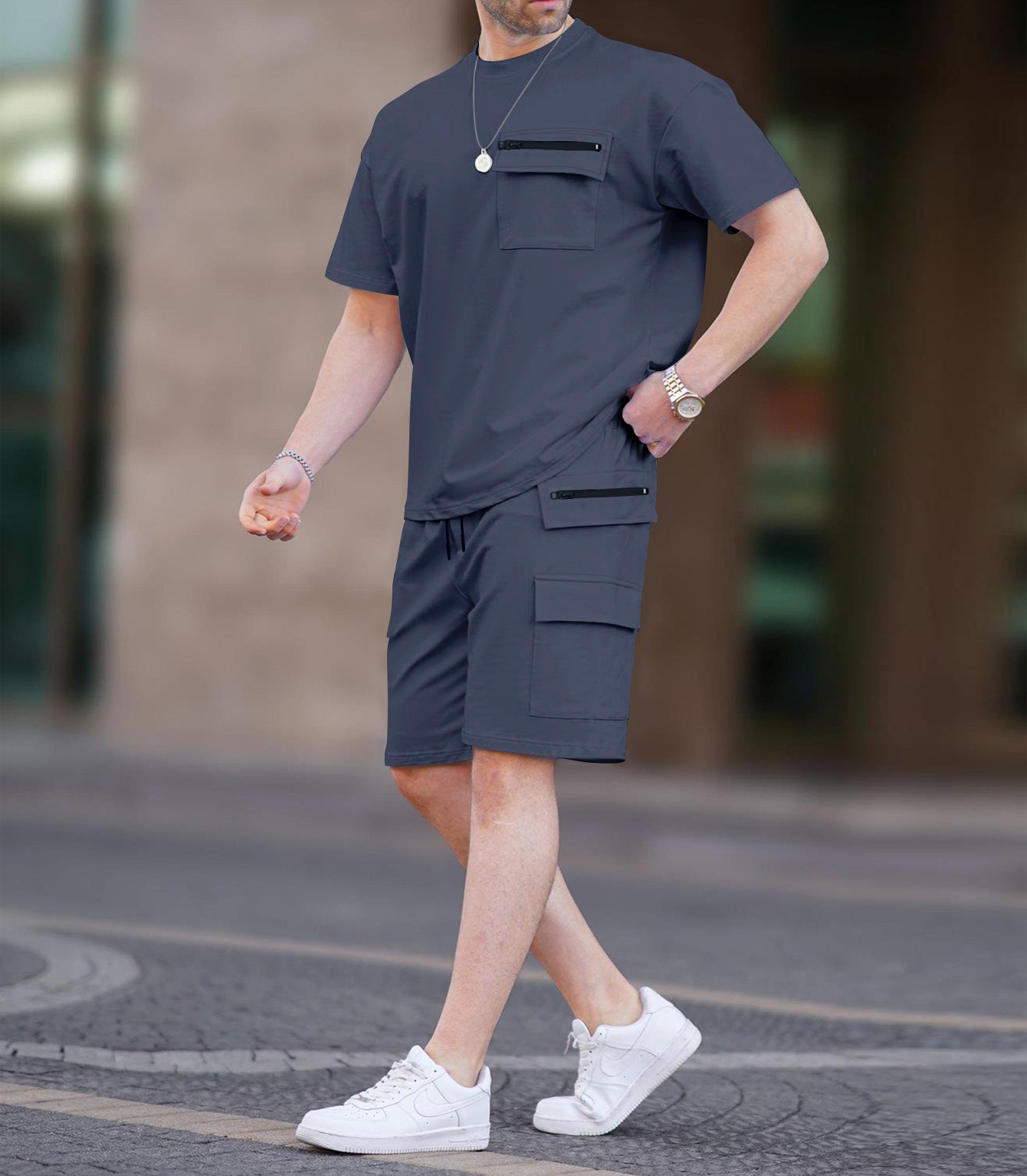 Summer Designer Mens Tracksuit Sets Breathable soft Sports Suit luxury Short Sleeve Men t shirt casual shorts two piece sets Fitness set for man
