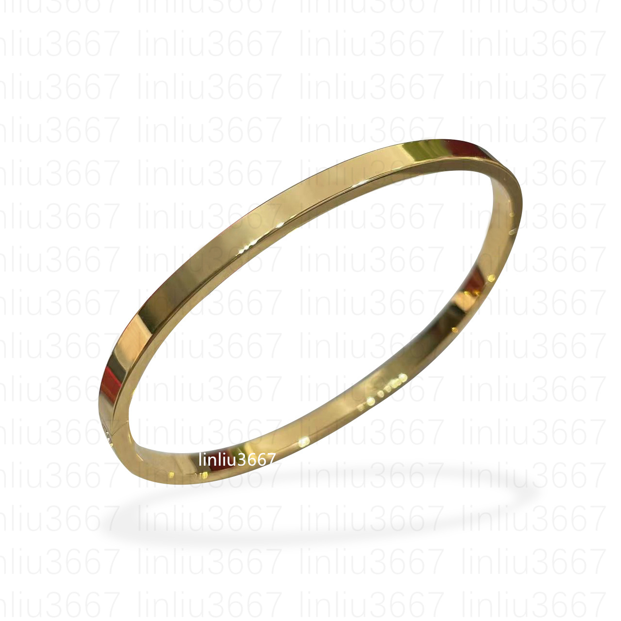 Women's Luxury Thin Gold Bracelet - No Diamond Top V-Gold 18K Silver, Open Style Perfect Gift Box Included