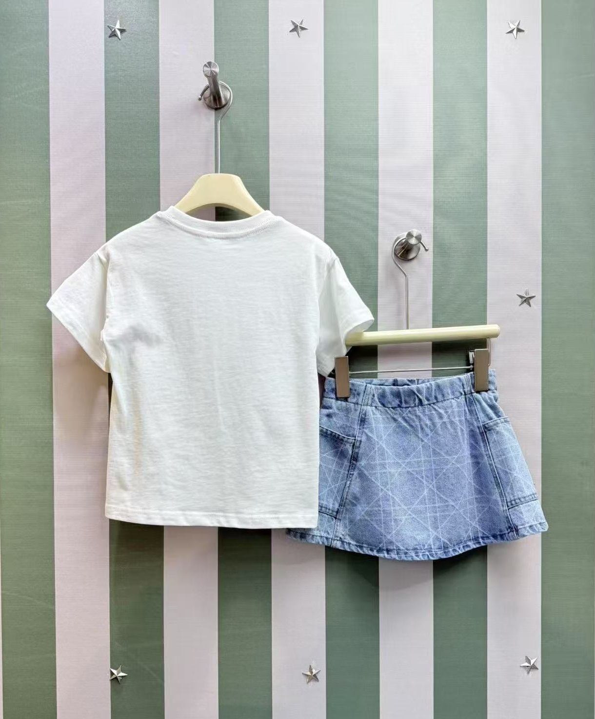 new style summer Designer Kids Clothing Sets T-Shirt Pants Set Brand printing Short sleeve Children 2 Piece cotton baby girl Fashion Girls'