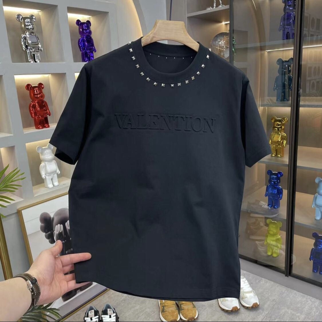 Free shipping designer clothing summer men's T-shirt match 2025 new fashion men's short-sleeved T-shirt black and white
