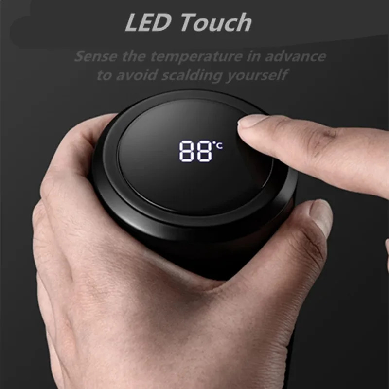 420-1500ml Large Capacity Vacuum LED Smart Temperature Digital Display Thermal Flask Thermos for Tea Water Bottle Keep Cold/Warm 250328bj W260226