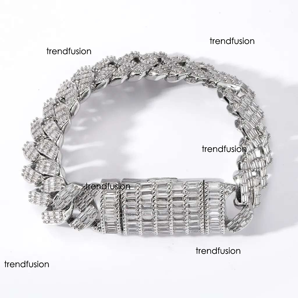 moissanite necklace designer jewelry cuban k Customization Cuban Necklace Full Iced Out Hiphop Chain Pass The Dia Test chain chains for men