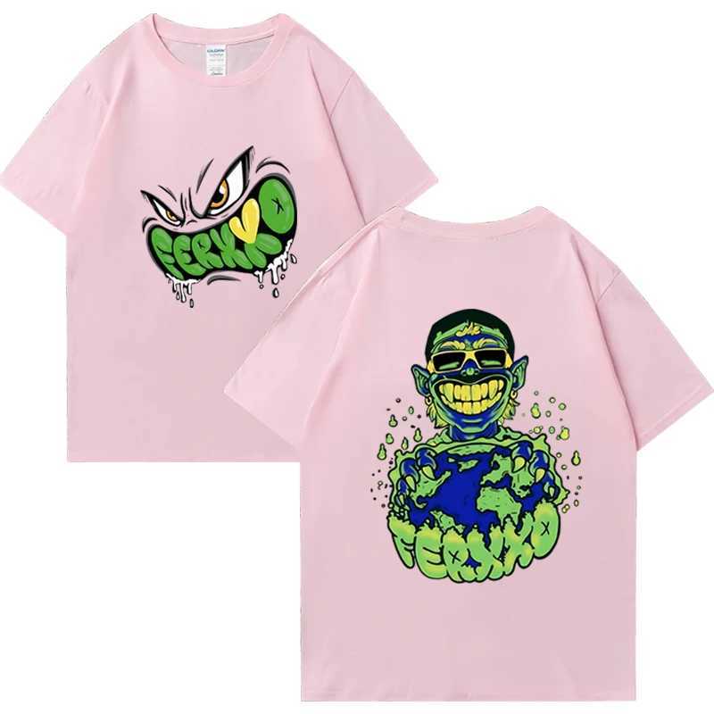Feid Ferxxo album SIXDO T-shirt 2024 mens hot selling casual T-shirt clothing oversized T-shirt short sleeved neutral cotton topXJ250328
