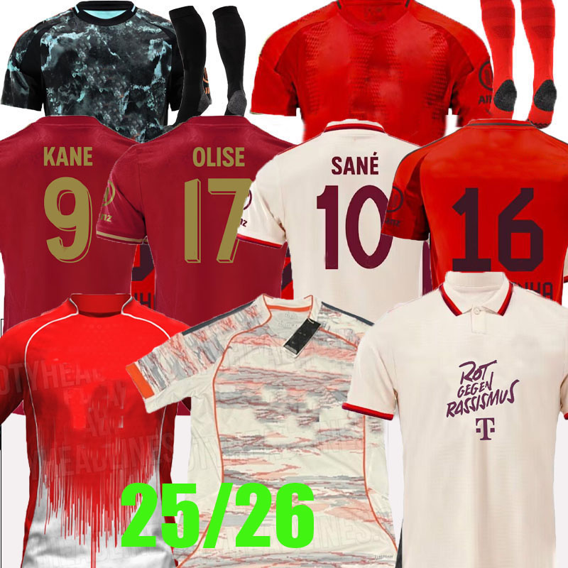 125th KANE soccer jerseys J. Palhinha OLISE SANE 2024 2025 football shirt 24 25 26 MUSIALA GNABRY BAYERNS 125-Years Anniversary men kids kits KIMMICH top
