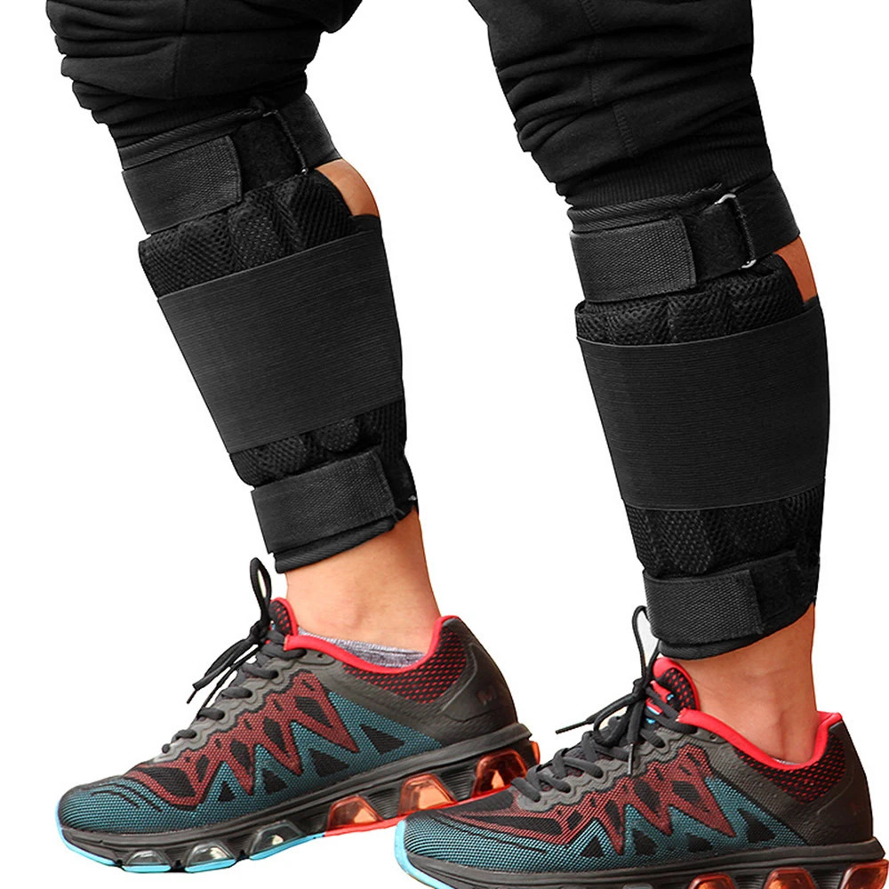 2 pieces of 16kg load ankle weight adjustable exercise leg wrap strength training fitness running 250328