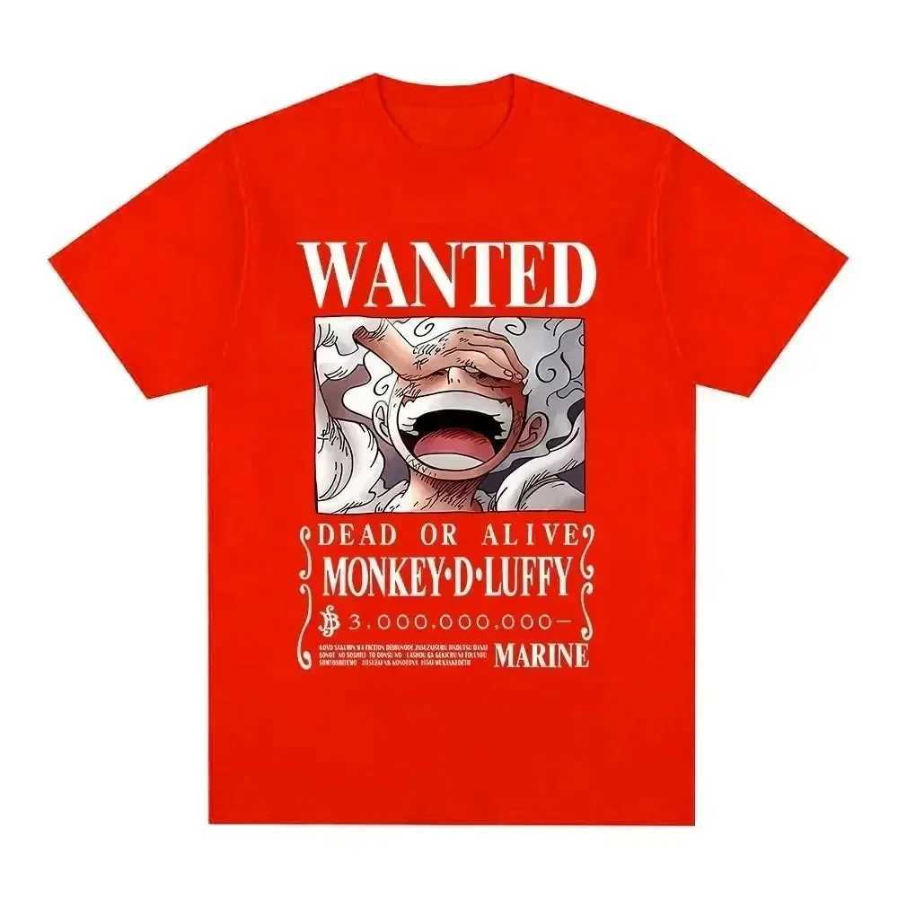 Luffy Gear 5 Mens T-shirt Japanese Anime One Piece Cartoon T-shirt Unisex Monkey D Luffy Harajuku Y2k Street Clothing Mens ClothingXJ250328
