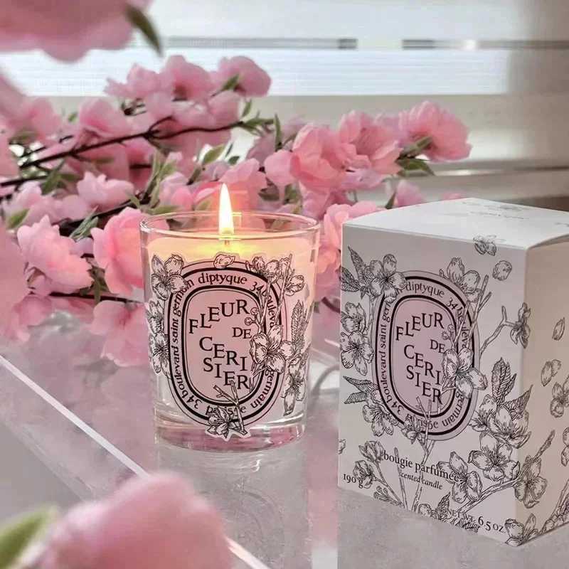 Diptyques Romantic Candle Transparent Fragrance Candle Lamp Gift High Quality Aromatherapy perfume Home Decoration Y250327