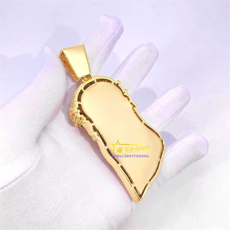 Big XL Size Hip Hop Jewelry Pendant Jesus Face VVS d Color Moissanite Diamond Custom Iced Out Pendants