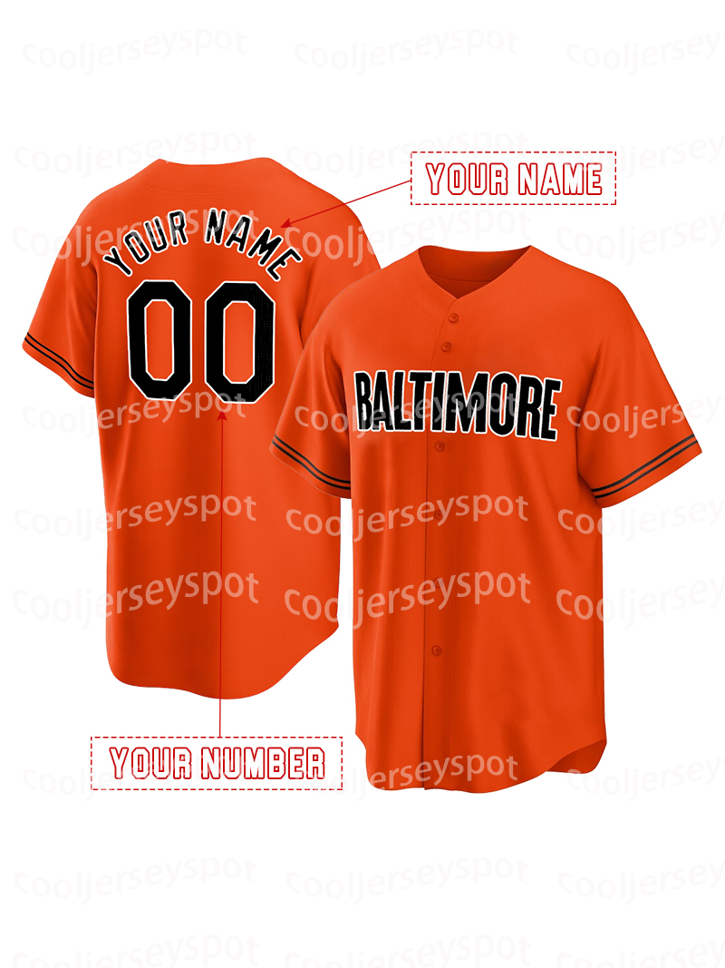 Custom 35 Adley Rutschman Baseball Jersey Colton Cowser Gunnar Henderson Jackson Holliday Westburg Cedric Mullins Felix Bautista BaltimoreJerseys