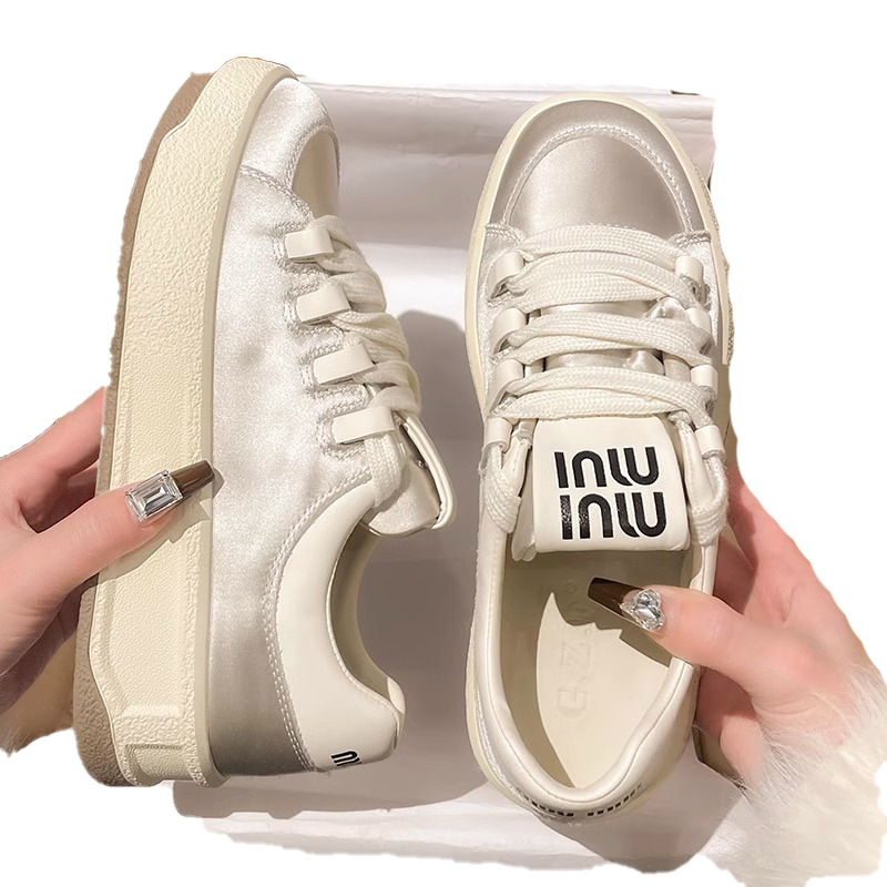 Free shipping designer shoes women thick soled shoes beige pink comfortable breathable outdoor leisure shoes new