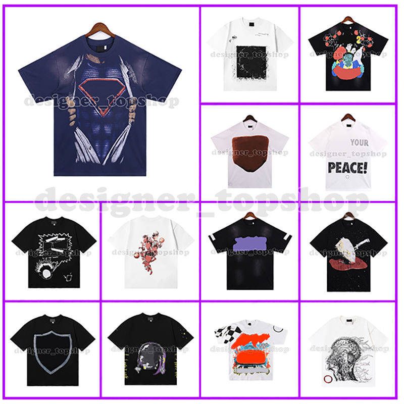 designer t shirt Men Womens Shirts Summer mens t shirt clothes Hip hop Washed Short Sleeve tee fashion unisex graphic tee tops high street star Y2k Oversized US size S-XL
