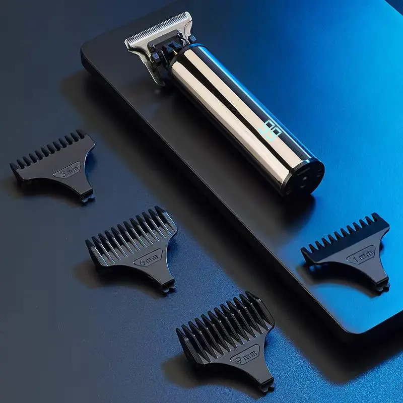 Mens Professional Hair Clipper USB Charging Electric with Guide Comb Retro 250326 C260312