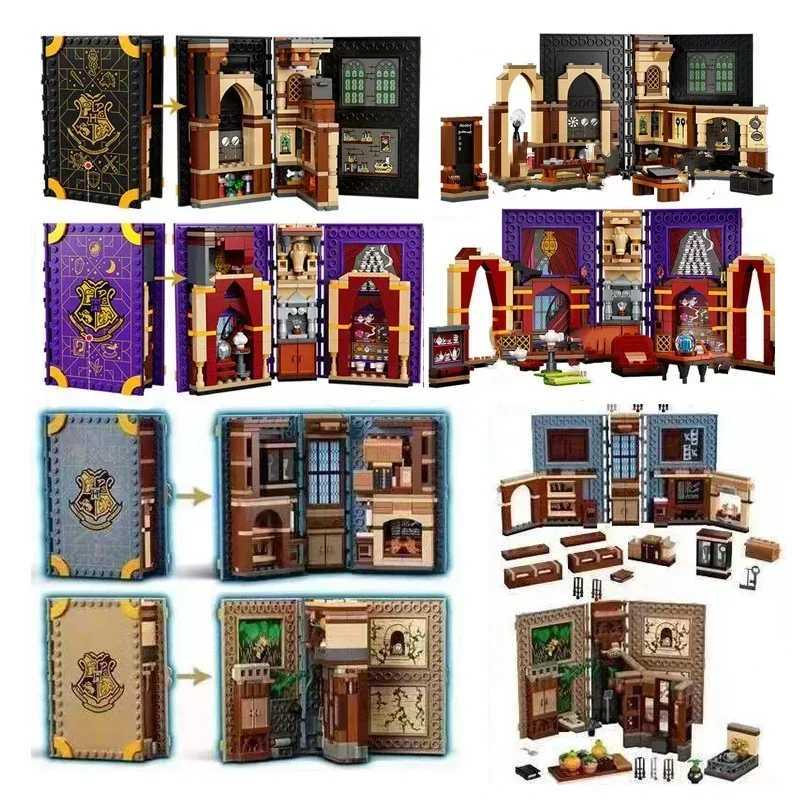 Magic Book Model Building Blocks Potions Charm Herbal Books Birthday Gifts M250329