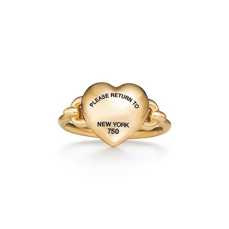Band Rings Love Ring Precision Peach Heart Ring Womens Versatile Fashion Jewelry H25329 ER68
