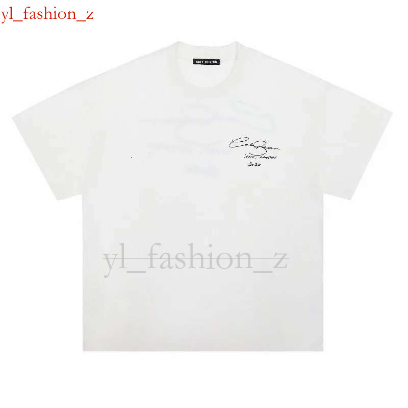 Cole Butxton Shirt Mens T Shirts Designer Cole Buzton T Shirts Loose Cotton Tshirts Men Women High Quality Classic Slogan Print T-Shirt Us Size S-Xl 030