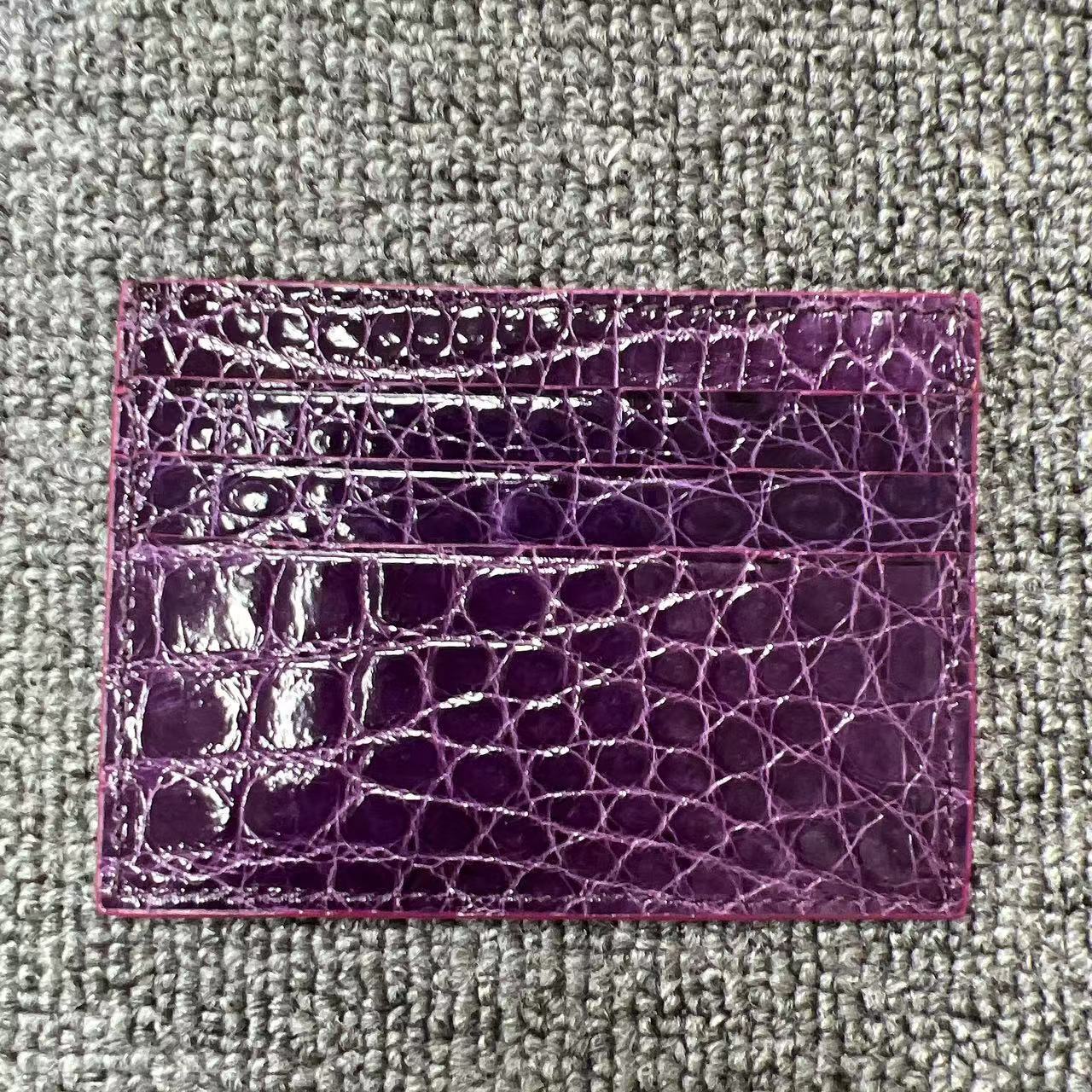 Designer Bag New Light Luxury Crocodile Leather Real Grab Fashion Men's Multi Slot Bag Card Cover Mini Women's Leather Coin Wallet