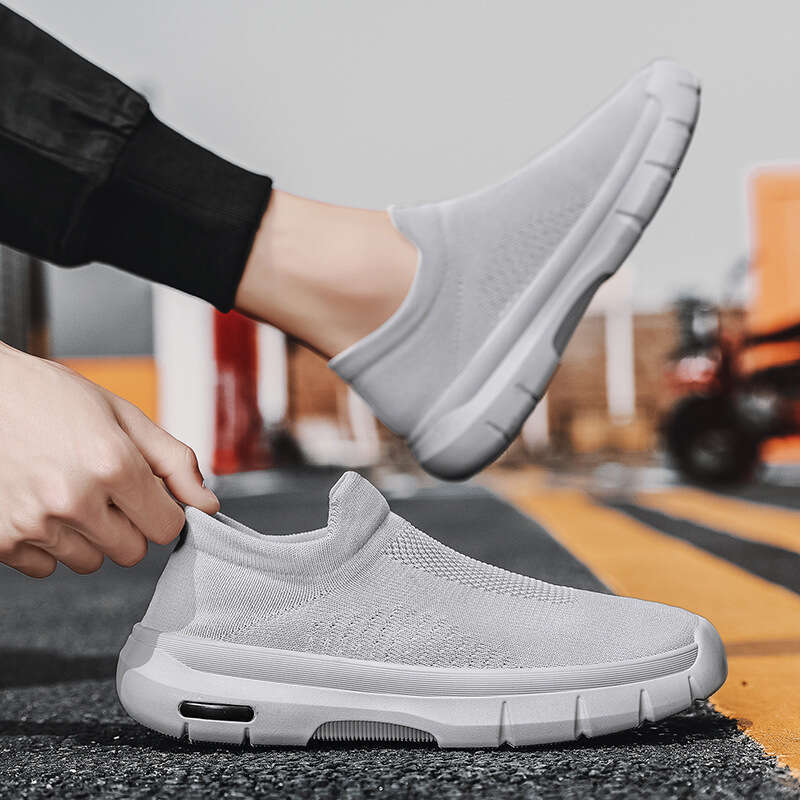 Feet fitting flying woven breathable mesh sports summer daily leisure running, travel shoes, men's street shoes