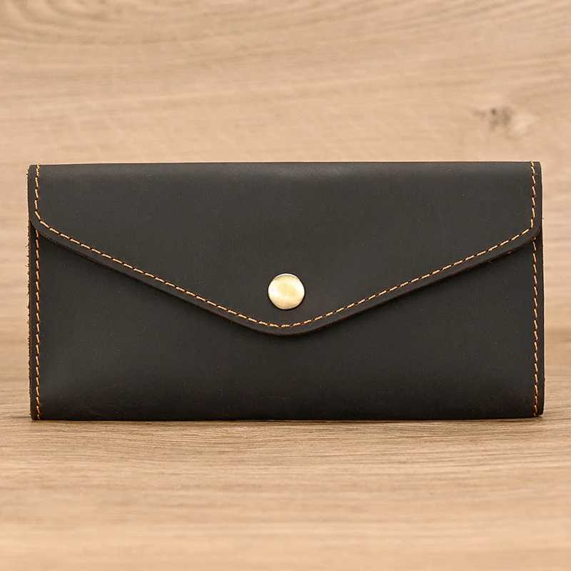 Ultra thin style mens wallet Hassp leather envelope wallet Mey Case Cards ID holder bag genuine cowhide leather mens club walletXJ250329