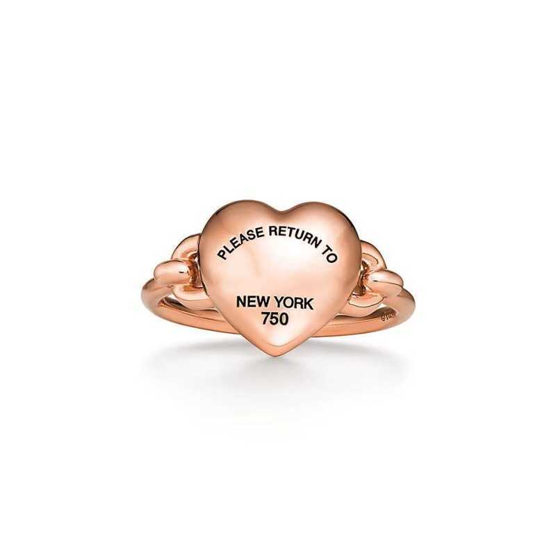 Band Rings Love Ring Precision Peach Heart Ring Womens Versatile Fashion Jewelry H25329 ER68
