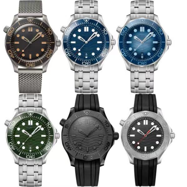 Men Watches 300M automatic watch Stainless steel/Rubber waterprooAA Wristwatches with box reloj orologio montre