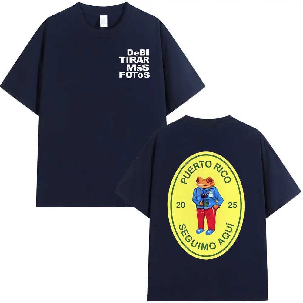 DTMF Debi Tirar Mas Fotos 2025 New Album T Shirts Men Women Clothing Cotton Oversized T-shirts Hip Hop Fashion T-shirt X250329