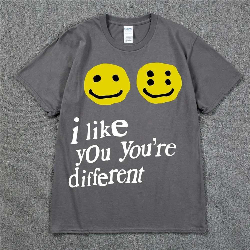19SS CPFM XYZ Tshirt Graffiti Smile Face CPFM.XYZ W.W.C.D I LIKE YOU 2025 Hip Hop Streetwear TEE CPFM T-shirts Men Women X250329