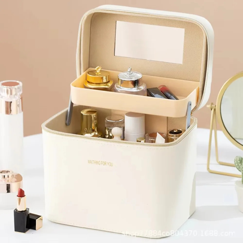 Large Capacity Cosmetic Bag Skin Care Products Portable Travel Cosmetic Waterproof Case Travel Cosmetic Organizer 250328