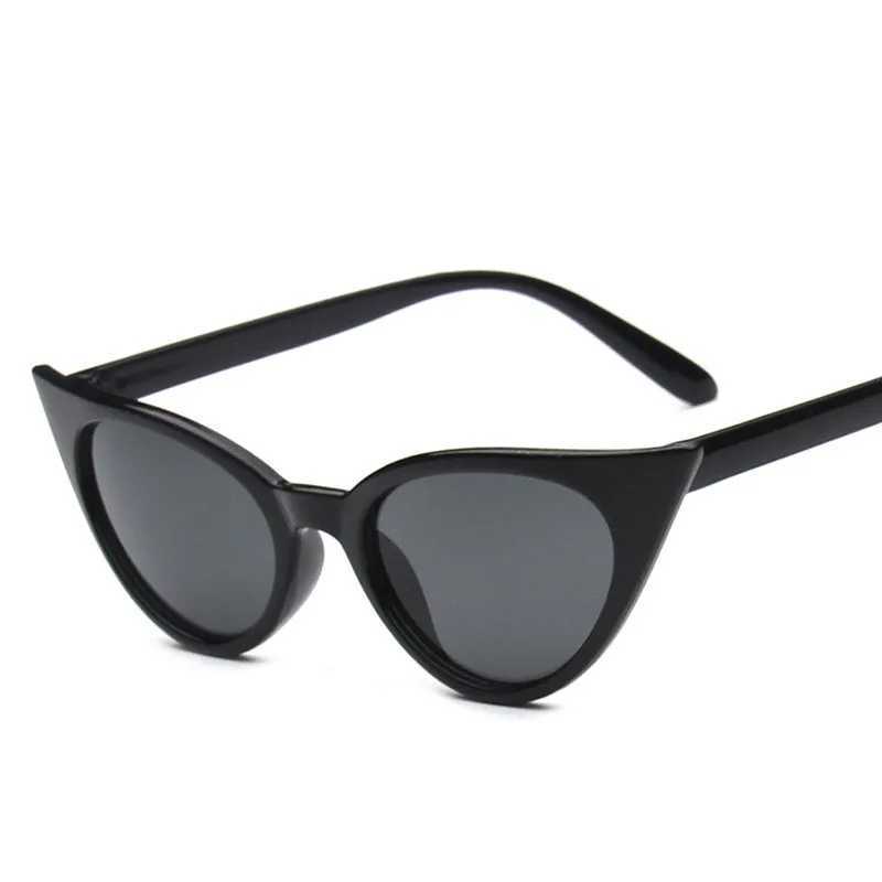 HKNA 2022 Vintage Cateye Sunglasses Women Two Sizes Eyewear Women Luxury Brand Glasses Women Cat Eye Oculos De Sol Gafas uv400 Z250329