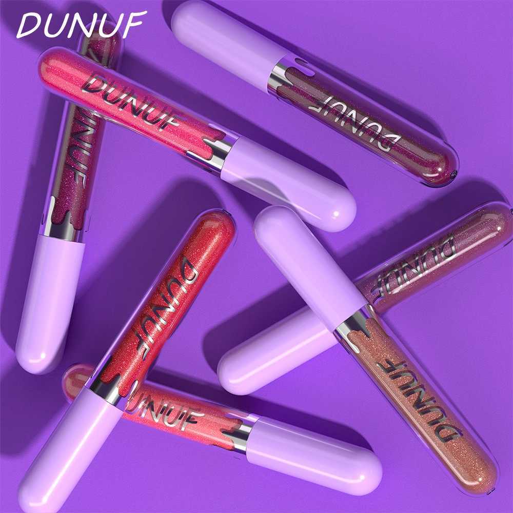 DUNUF 5-Color Set Nourishing and Moisturizing Glass Mirror Gloss Lip Gloss Lasting to Colorful Lip Adhesive SetXJ250329