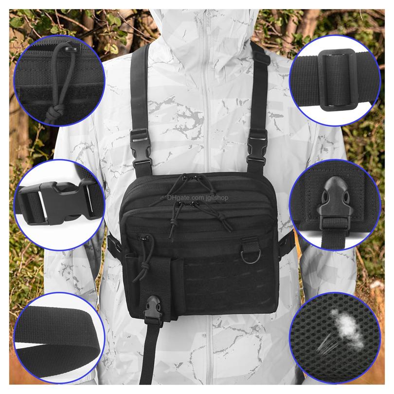 2025--Outdoor Bags Conceal Carry Sling Bag Tactical Vest Pack Chest Backpack Admin Pouch Ifak Tool Drop Delivery Sports Outdoors