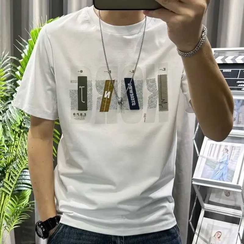 Fashionable summer designer mens T-shirt original brand clothing casual cotton T-shirt mens ONeck short sleeved street clothing ultra-thin T-shirt W25