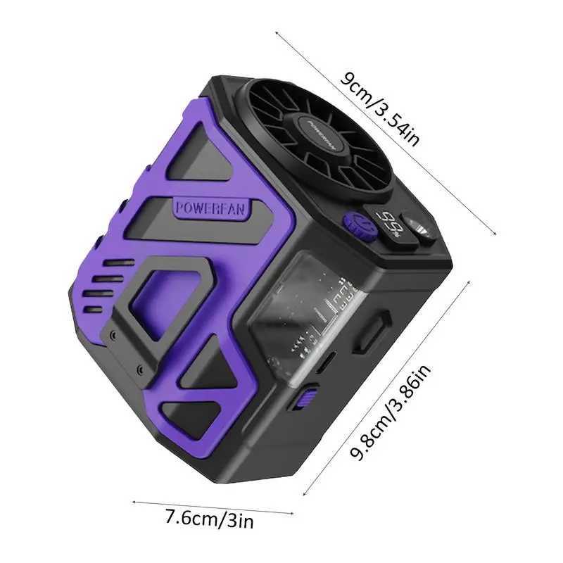 Hanging neck waist fan hand wear free fan summer desktop fan portable waist clip fan 6000mAh for outdoor camping trips X250329