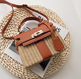 2025 Women's New Designer Bag Fashion Women's Straw Woven Bag Korean Edition Multi Functional Shoulder Slant Bag Wallet Outdoor Leisure Bag