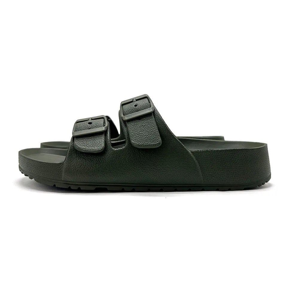 Mens Summer Flip Flops Outdoor Slippers Soft EVA Beach Slippers Home Indoor Slides Comfortable Solid Color Couple Sandals Shoes 250328