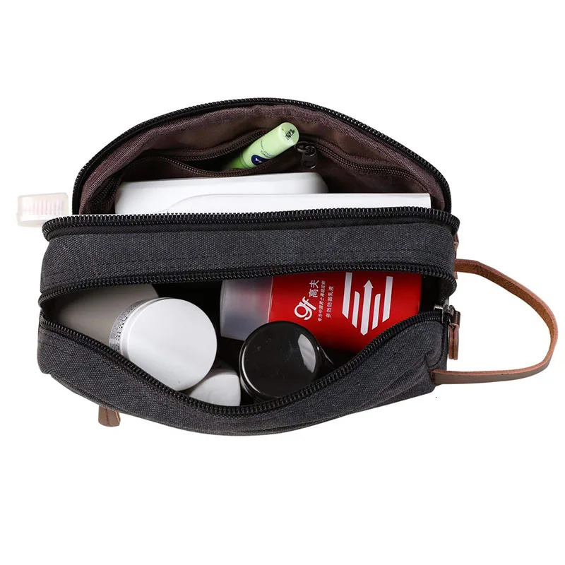 Men Clutch bag Toiletry Kit Cosmetic Organizer Bag Canvas Travel Waterproof Wash Bag Female Makeup Box Women Make Up Beauty Case 250328