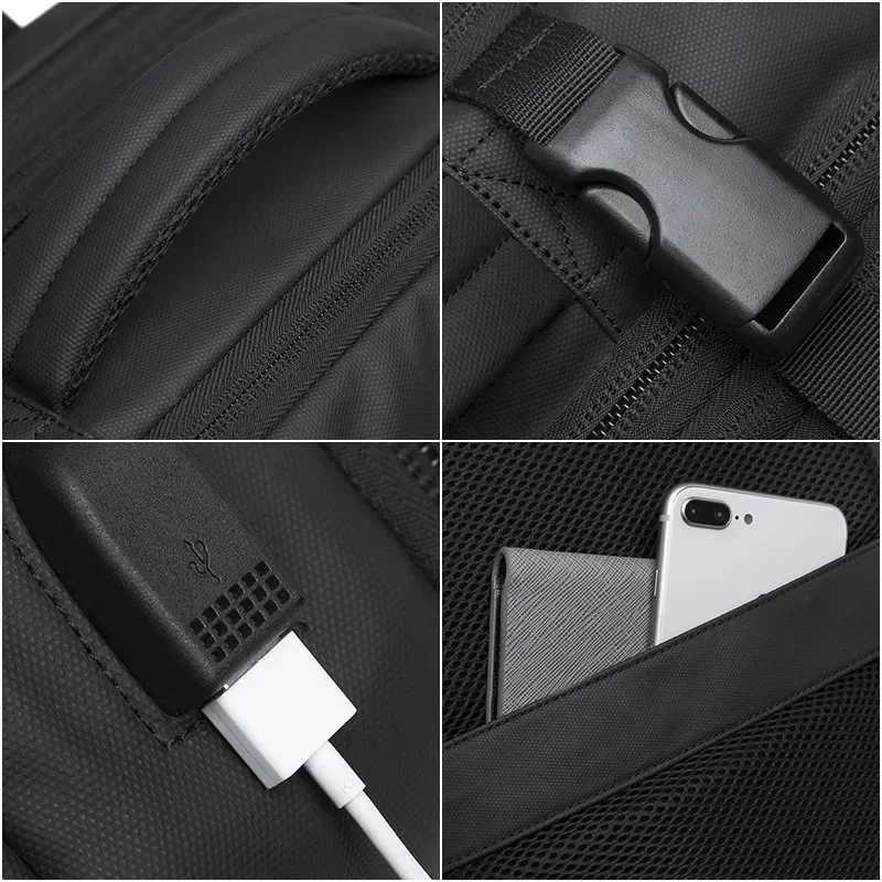 45L/37L large acid bag mens travel bag mens waterproof outdoor sports multi-functional bag business computer bag W250329