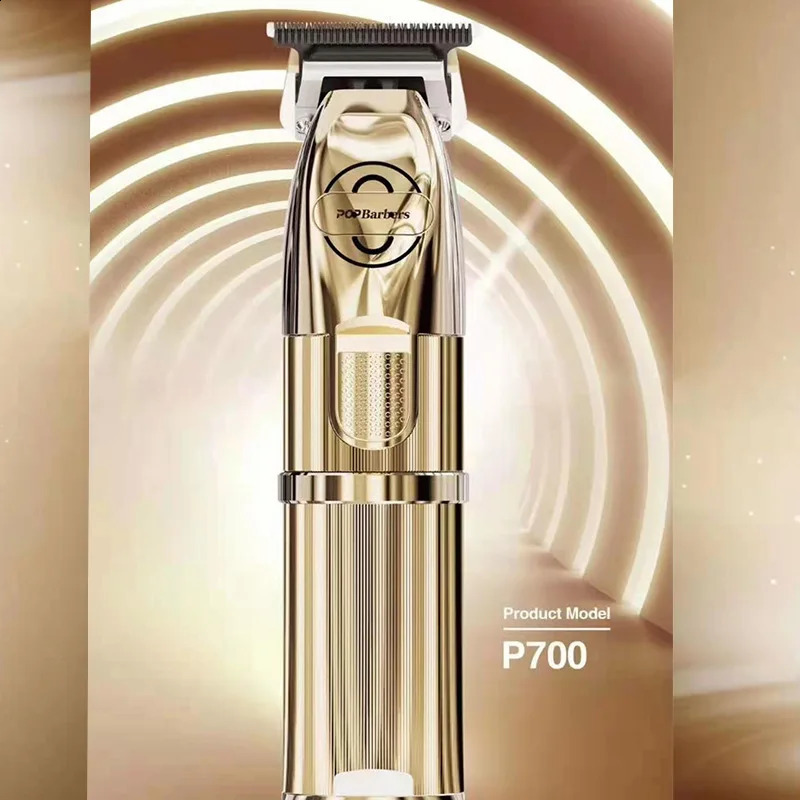 POP Barbers P700 P700F Hair Clipper Professional Hair Clipper Cordless Hair Trimmer For Men Haircut Finishing Machine accessory 250324