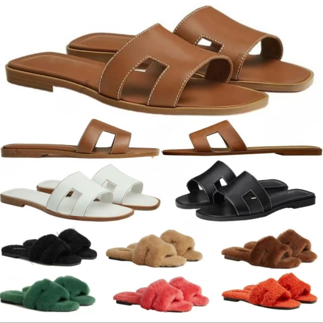 Summer Beach Slippers Designer Women's Flat Slippers Fashion One Word Colourful Outer Wear One Slippers Size 34-41