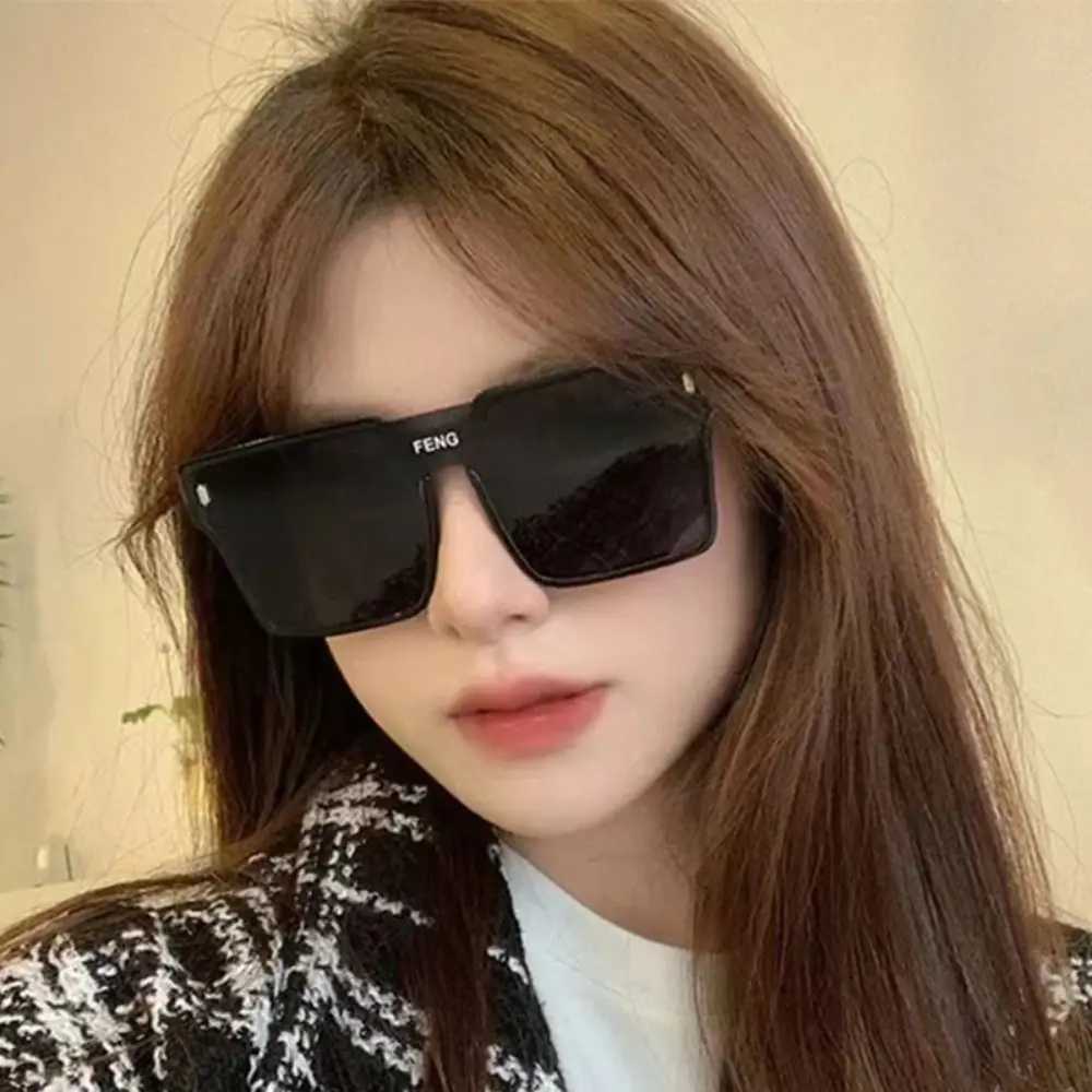 Fashion large frame oversized sunglasses UV400 protective performance shadow camping fishing stage childrens sunglassesT25041166