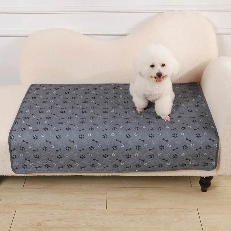 Reusable Dog Pee Pad Blanket Absorbent Diaper Washable Puppy Training Pad Pet Bed Urine Mat for Pet Car Seat Cover Pet Bed 250422