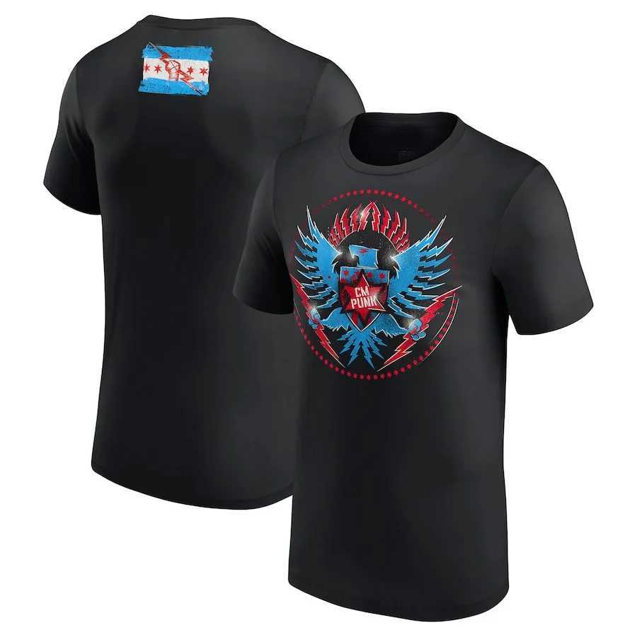 New Mens Black CM Punk T-Shirt 3D Print Men Women Short Sleeve O-Neck t shirt Fashion Oversized Gym Clothing Tough Guy Tees Top X250329