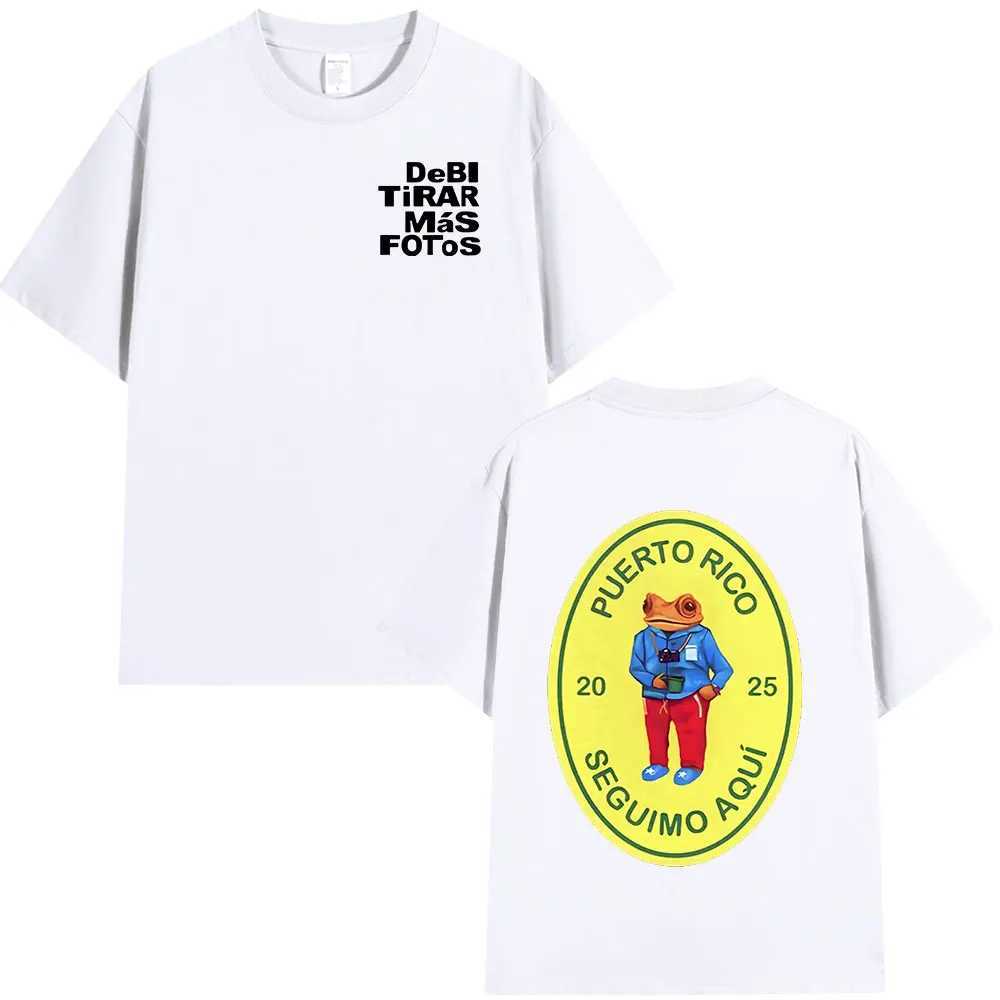 DTMF Debi Tirar Mas Fotos 2025 New Album T Shirts Men Women Clothing Cotton Oversized T-shirts Hip Hop Fashion T-shirt X250329