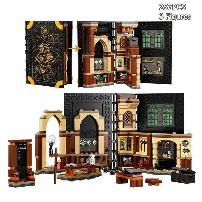 Magic Book Model Building Blocks Potions Charm Herbal Books Birthday Gifts M250329