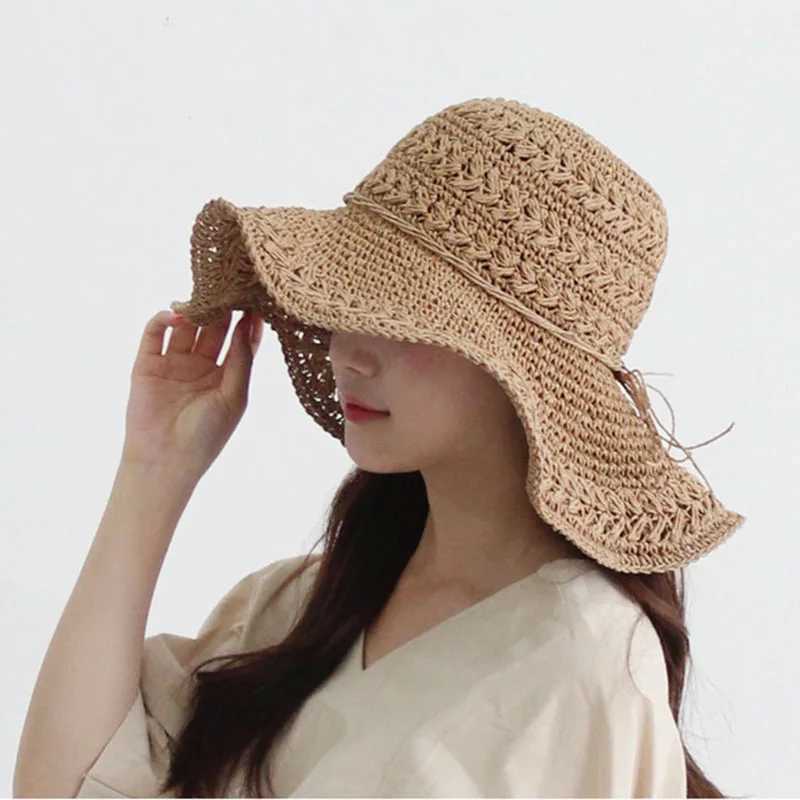 ladies hat spring hat straw hat retro touraat wen summer luffy helen kaminski hat straw hat beach hat wan Raffia hats X250329