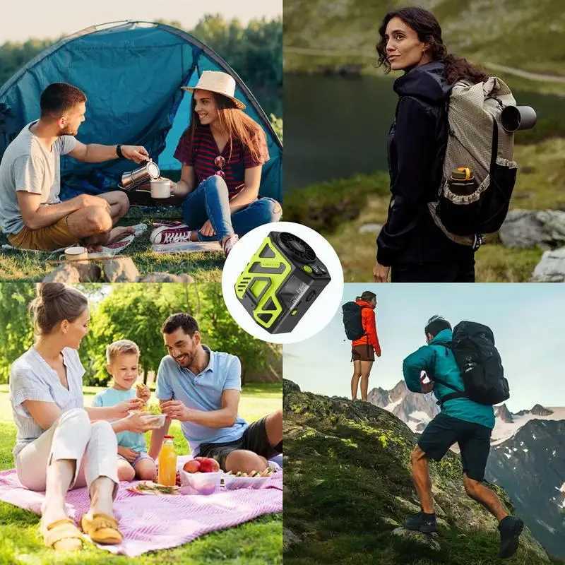 Hanging neck waist fan hand wear free fan summer desktop fan portable waist clip fan 6000mAh for outdoor camping trips X250329