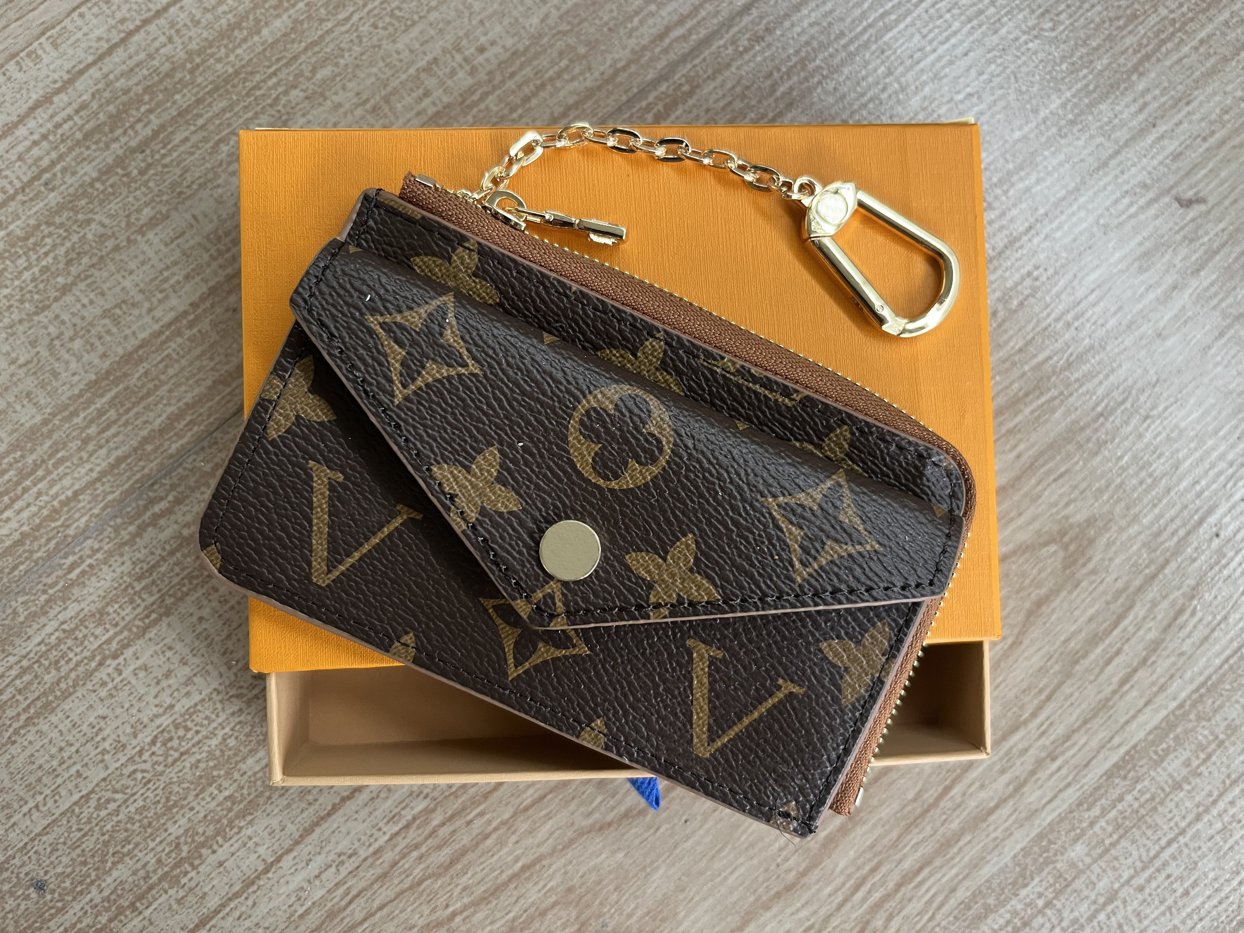 af4 Designer Wallet Womens Mini Zippy Organizer Bag Credit Card Holder Coin Purse Key Pouch Purses Keychain Bags Clutch with Box