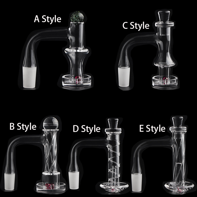 Full Weld Beveled Edge Terp Slurper Control Tower Quartz Banger With Ruby Terp Pearls/quartz Pillars 16mm 20mm OD 10mm 14mm Joint